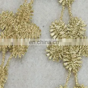 Top Hot Design Fashion Flower Gold Lurex Tape for Wholesale Trim thumbnail-4