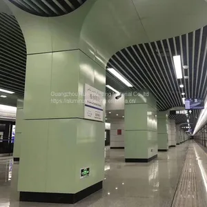 Metro Station Aluminum Tube Ceiling/Aluminum Ceiling for Matro Station/Aluminum Linear Ceiling thumbnail-1