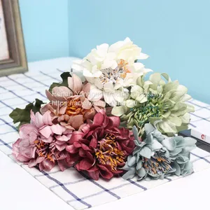 Cheap Artificial Flower Wedding Photography Hand Bouquet Single Stem PE Peony thumbnail-4