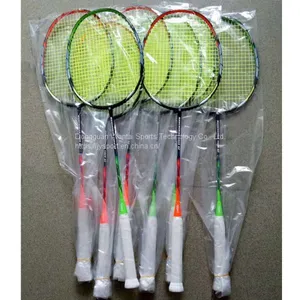 100% Carbon Fiber Badminton Racket OEM Factory Hot Sale Products With Cover Custom Logo thumbnail-3