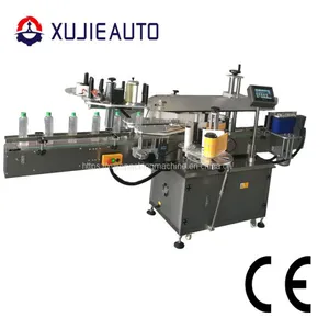 Automatic Round Juice Bottle Sticker Two Side Labeling Machine thumbnail-1