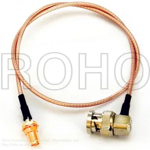 BNC Right Angle Male to SMA Female Cable Assembly thumbnail-1