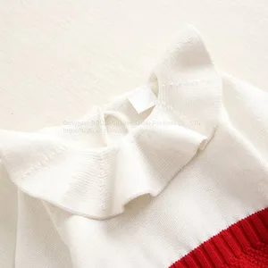 Knitted Romper Long Sleeve Infant Cartoon Romper Bunny Sleeve Long Winter Jumpsuit Newborn Baby Gift Set Clothes thumbnail-1