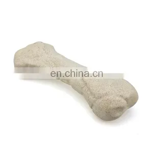 2020 Wholesale Straw Material Eco-friendly Pet Productions Simulated Bone Shaped Dog Chewing Bone thumbnail-4