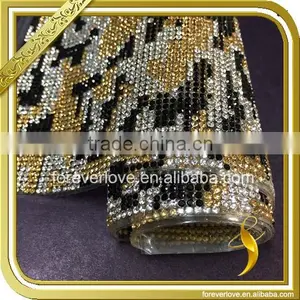 Hot Fix Rhinestone Sheet Iron on Motif Rhinestone Diamond Template FRM-214 thumbnail-1