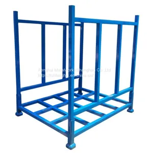 Heavy Duty Warehouse Transport Galvanized Storage Steel Metal Stacking Movable Post Pallet Racks/ Racking Warehouse Customized Tire Rack Pallet Rack Metal Stacking Shelves Stacking Racks thumbnail-3