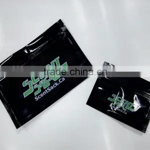 Three Side Sealing Smell Proof Black Bag thumbnail-4