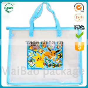 Fashionable and Clear Pvc Packaging Shoulder or Handle Recyle Bag thumbnail-1