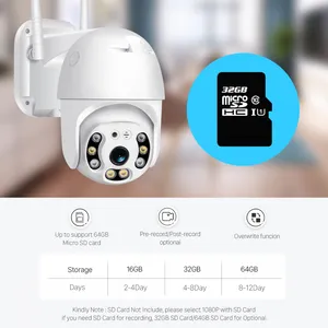 5MP PTZ IP Camera Wifi Outdoor AI Human Detection Audio1080p ,Wireless Security CCTV Camera P2P RTSP 4X Digital Zoom Wifi Camera thumbnail-3
