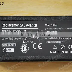 High Copy Laptop AC Power Adapter for Asus 19V 3.42A 5.5*2.5mm 65W thumbnail-1