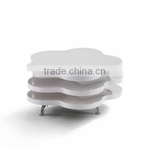 Flower Shape Multi Functional White Coffee Table For Comfort Quality Choice thumbnail-6