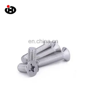 China Sell High Quality ISO9001 Stainless Steel Cross Countersunk Head DIN965 Machine Screws thumbnail-5