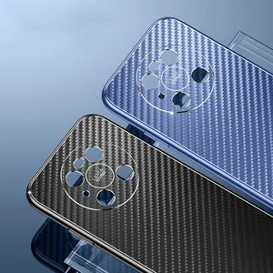For Huawei P40 Pro Metal Phone Case Mate 30 Carbon Fiber Pattern Nova 9 Se Pro All Inclusive P30 Pro Fall Protector Case thumbnail-1