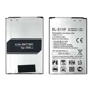 3000mAh BL-51YF Battery For Cell Phone For LG G4 G4 Stylus Cell Phone Spare Parts thumbnail-3