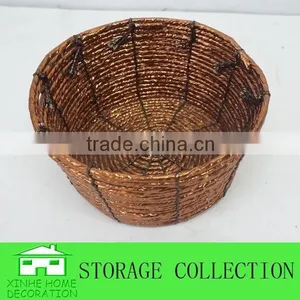 Handmade Decorative Round Paper Basket thumbnail-2