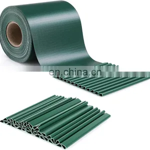 Hot Selling 35 m x 19 cm Sichtschutzstreifen Garden Privacy Screen Fence Pvc Tarpaulin Fence Strip Roll thumbnail-3