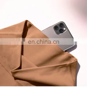 Best Lycra High Waist Peach Hip Butt Lift Hot Sexy Yoga Leggings Back With Pocket Workout Sports Fitness Tight Pants For Women thumbnail-4