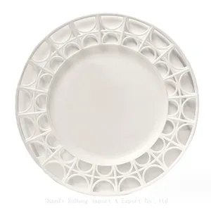 Hot Sale Gold Silver Charger Plates Wedding Decoration Luxury Plastic Charger Plates For Banquet Wedding thumbnail-4