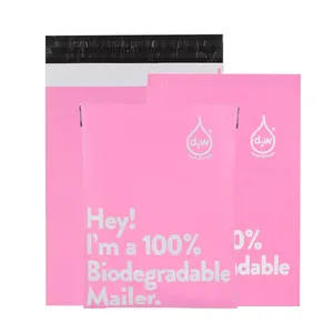 Biodegradable Poly Mailer Custom Logo Printed Courier Shipping Package Postage Bags Polymailers thumbnail-2