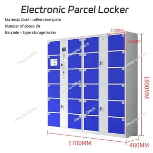 Durable High-Security Digital Storage Lockers With Barcode Identification System for Schools, Hospitals, and Commercial thumbnail-2