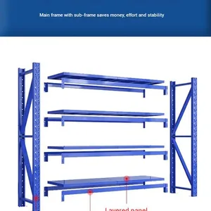 Retail Steel Shelving Units - Commercial Display Racks for Supermarket Storage thumbnail-5