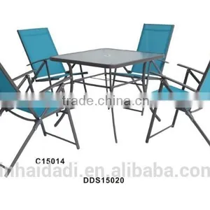 Steel Folding Sling Furniture Set Outdoor Dining Set Garden Set Patio Set thumbnail-1