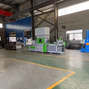 Horizontal Automatic 40T Waste Paper Film Compactor Recycling Machine thumbnail-4