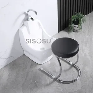 WU02 CLASSIC COOMPACT WUDU BASIN (WITH ROUND CHROME STOOL) thumbnail-1