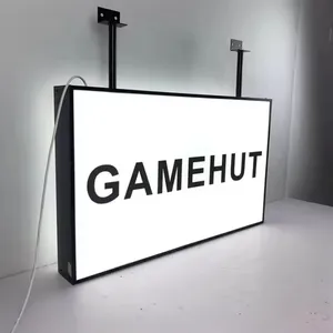 Custom LED Backlit Logo Business Light Acrylic Business Sign Illuminate 3D Light Box Sign thumbnail-4