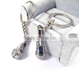 Cheap Keychains in Bulk Microphone Promotional Keychains thumbnail-3