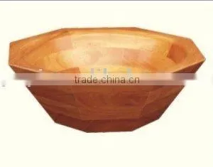 White Oak Octagonal Sink Wood Sink Basin thumbnail-1