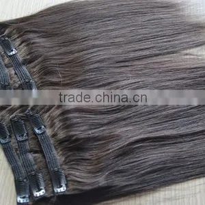 Remy Hair Wholesale Price Human Hair Clip in Grade 5a 6a 7a 8a Pure Indian Remy Virgin Human Hair Weft thumbnail-5