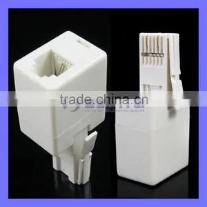 BT Male UK Plug to 6P4C RJ11 US Telephone Socket Cable Connector thumbnail-1