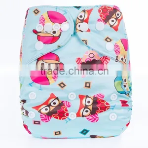 Snaps Closure Cloth Newborn Baby Diapers Machine Washable Covers thumbnail-5