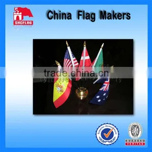 Custom Logo Design Sublimation Promotional Table Flag thumbnail-1