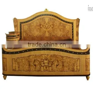 Classic Bedroom Furniture Set Royal Style Solid Wood Furniture King Size Bed for Sale Quality Choice thumbnail-2