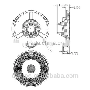 Edison High Power 42mm 28degree PMMA Material Led Lens DK4228-JC-4S thumbnail-2