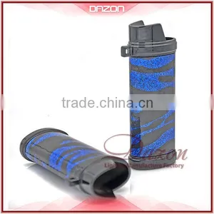 2015 New Metal Blue-Leather Lighter Case For BIC Custom thumbnail-1