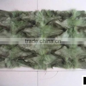 Factory Wholesale 100% Genuine Patched Fox Fur Plates thumbnail-5