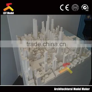 Tall Commercial Building Architectural Model With LED Lighting thumbnail-1