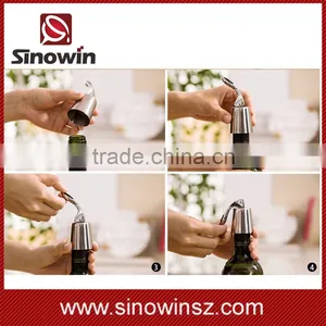 Promotional Useful Stainless Steel 304 Metal Wine Stopper thumbnail-3