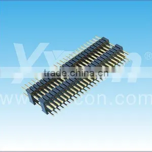Dongguan 1.27*2.54mm Pitch Dual Layer Dual Row Male PCB Connector thumbnail-1