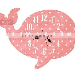 2015 Newest Whale Style Wooden Wall Clock thumbnail-1