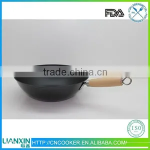 High Quality Cheap Custom Woks , Stainless Steel Flat Frying Pan thumbnail-1