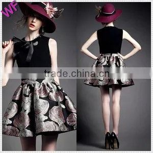 2015 New Floral Printing Tutu A Line Latest Dress Designs thumbnail-1