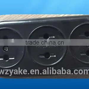 YK 1001 Hot Sale eu Style 3 Way Extension Socket for Russia thumbnail-1