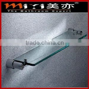 Brass Bathroom Single Glass Shelf thumbnail-1
