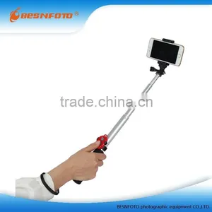 Sliver Aluminum 4 Section Monopod Smartphone Colorful Selfie Stick thumbnail-1