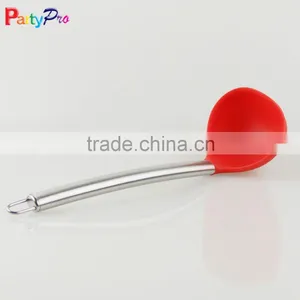 New Products 2016 China Supplier Stainless Steel Kitchen Utensils Silicone Spoon thumbnail-1