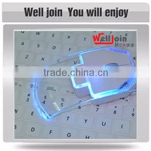 Multicolor Transparent Usb 2.0 Wireless Optical Mouse thumbnail-1